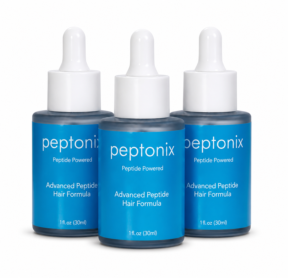 3 Bottles - Copper Peptides Hair Growth Serum