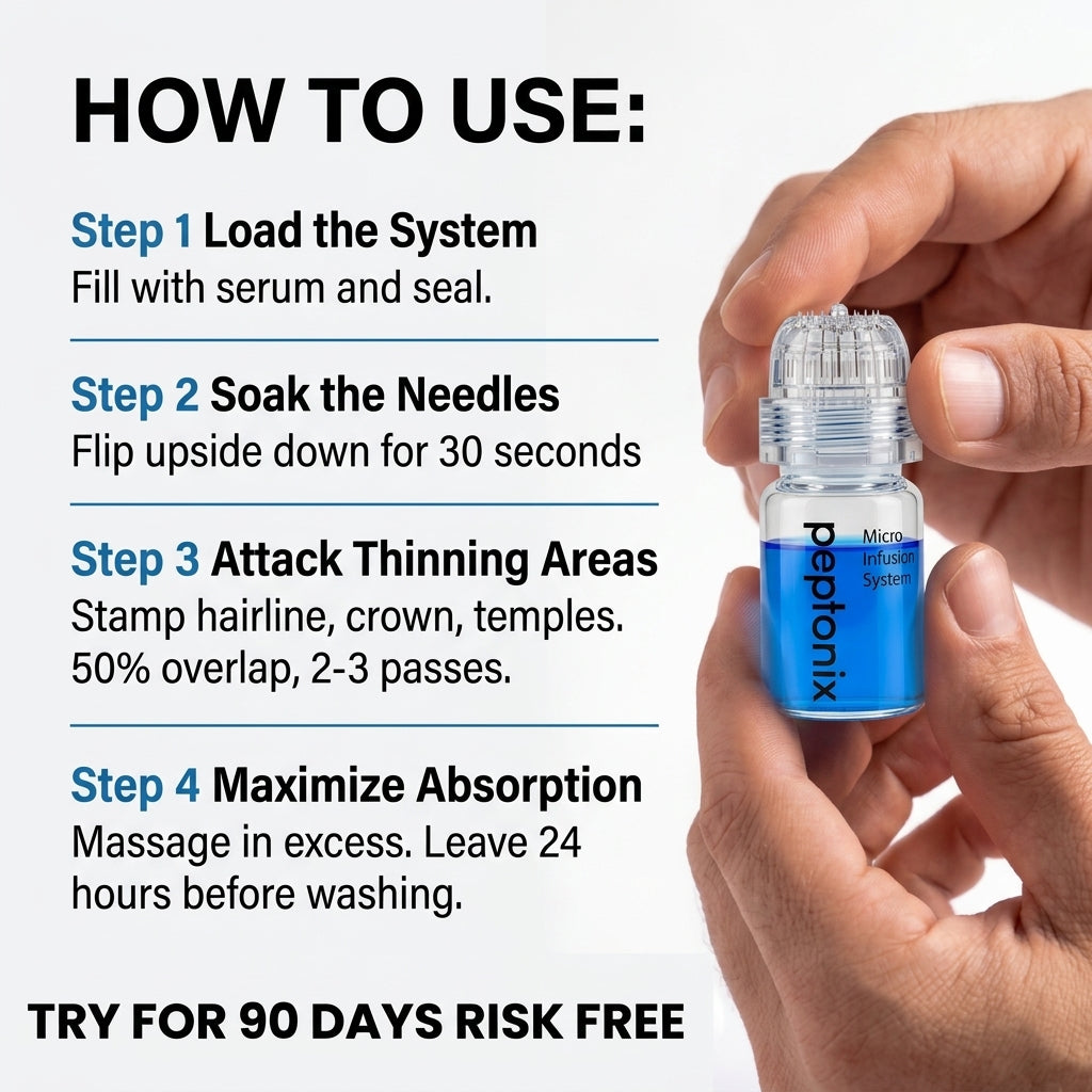 Micro-Infusion Peptide System For Hair Regrowth.